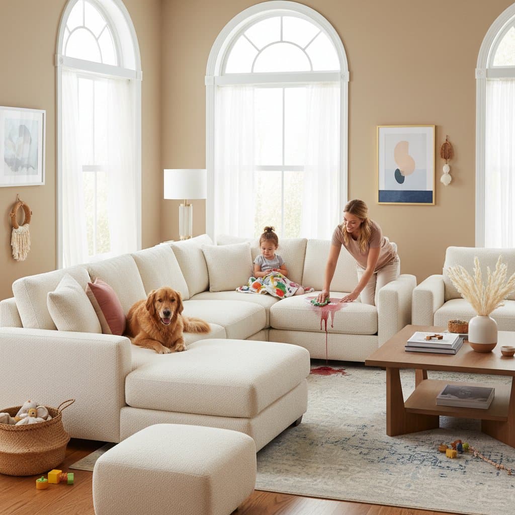 Featured image for Washable Bouclé Brings Luxury to Real Family Life