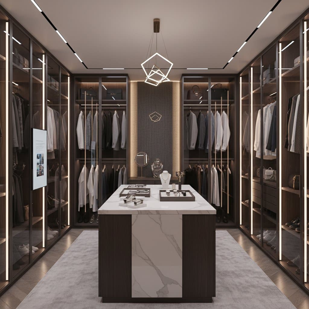 Featured image for LED Color Lighting Elevates Luxury Closet Design