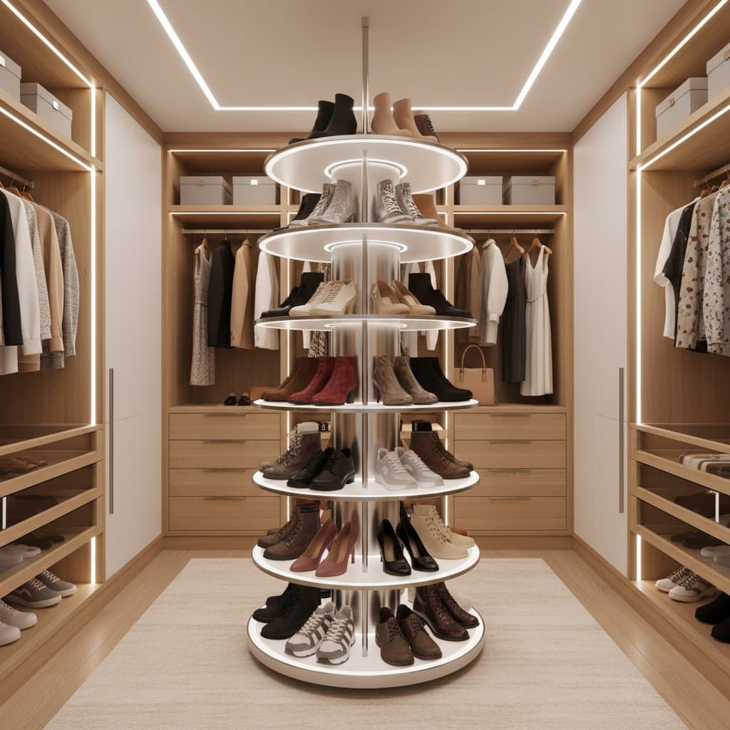 Featured image for Why Rotating Shoe Racks Rule 2025 Closets