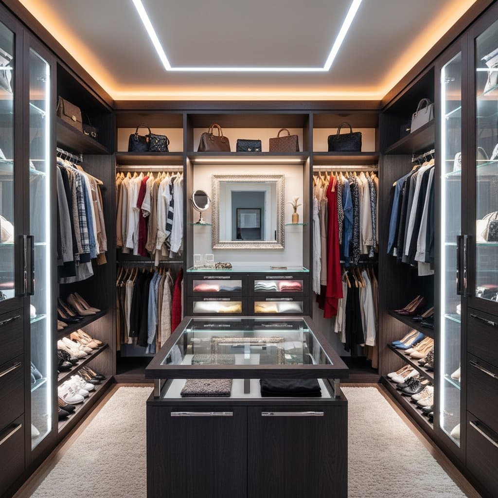 Featured image for LED Color Zones Transform Closet Into Boutique
