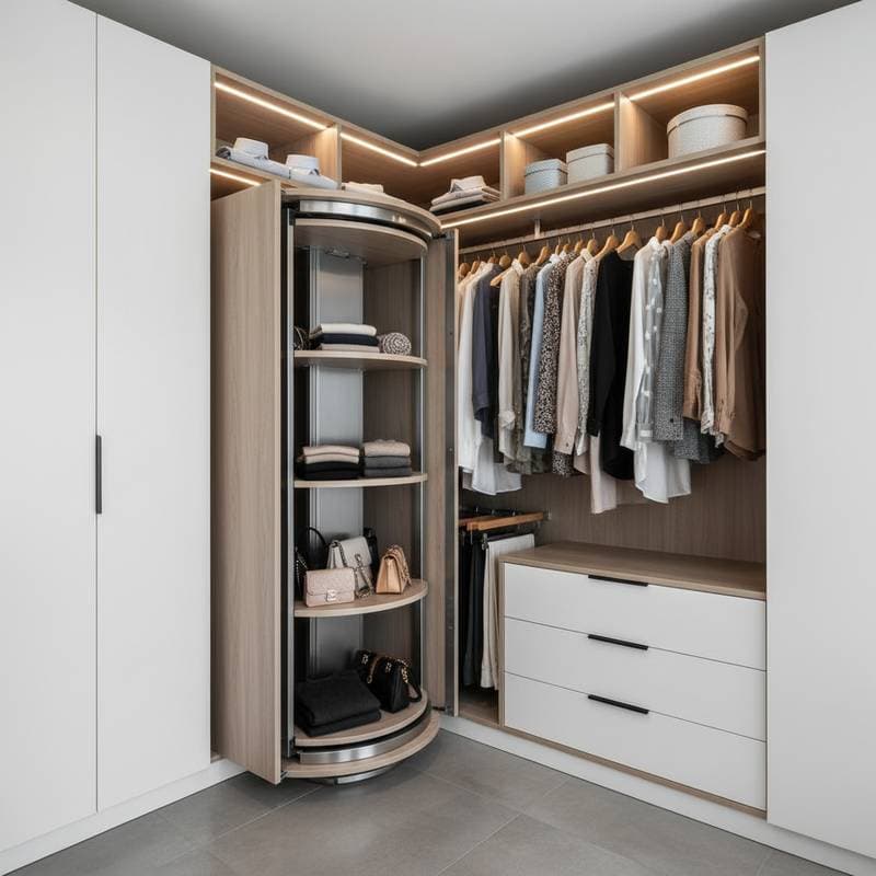 Featured image for The Rotating Trick That Doubles Corner Storage