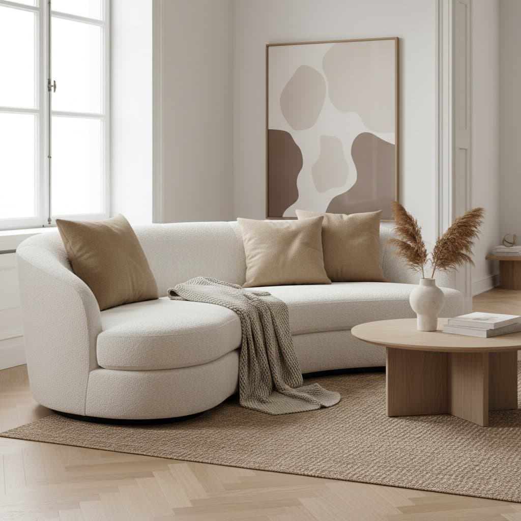 Featured image for Why Bouclé Became 2025's Most Touchable Furniture Fabric