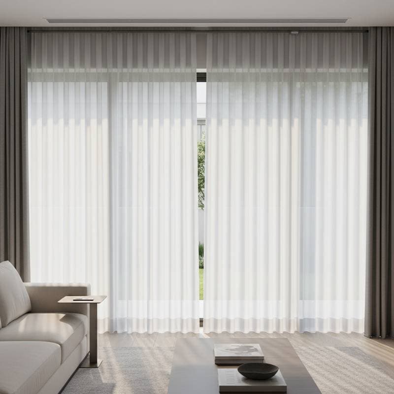 Featured image for Motorized Sheer Curtains Balance Light and Privacy