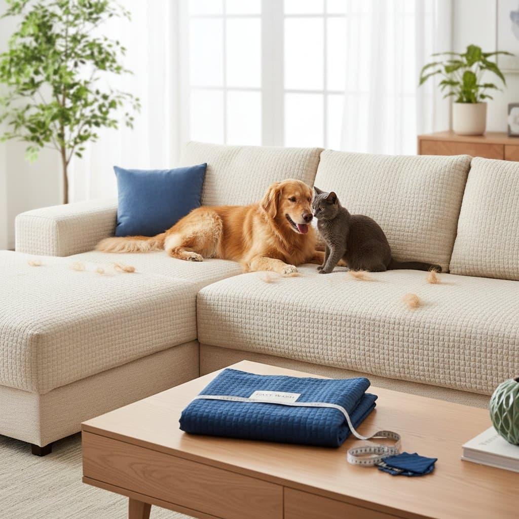 Featured image for Pet-Proof Your Sofa With Washable Slipcovers