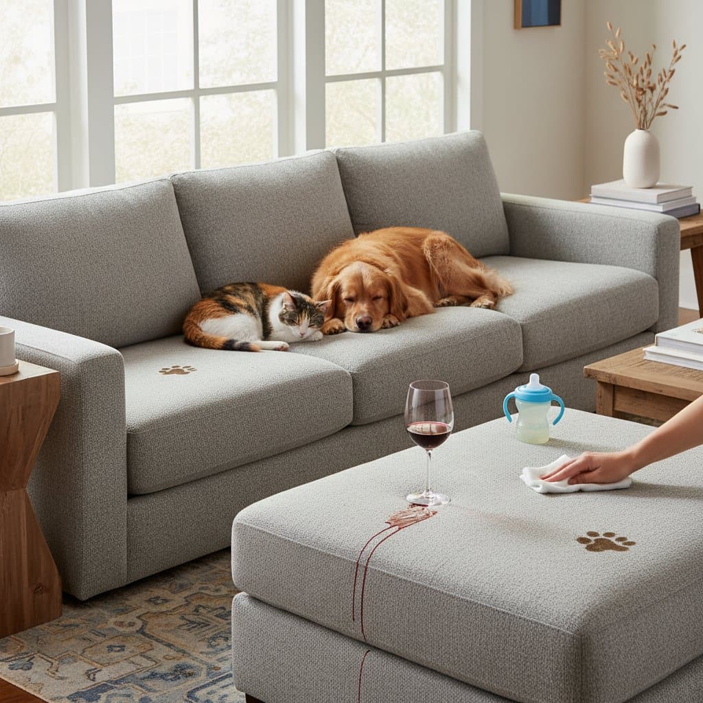 Featured image for Crypton Fabric Keeps Pet Sofas Clean Without Sprays