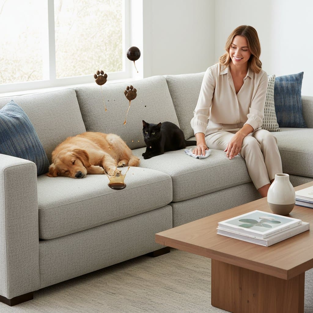 Featured image for Crypton Fabric Stops Pet Stains Before They Soak In