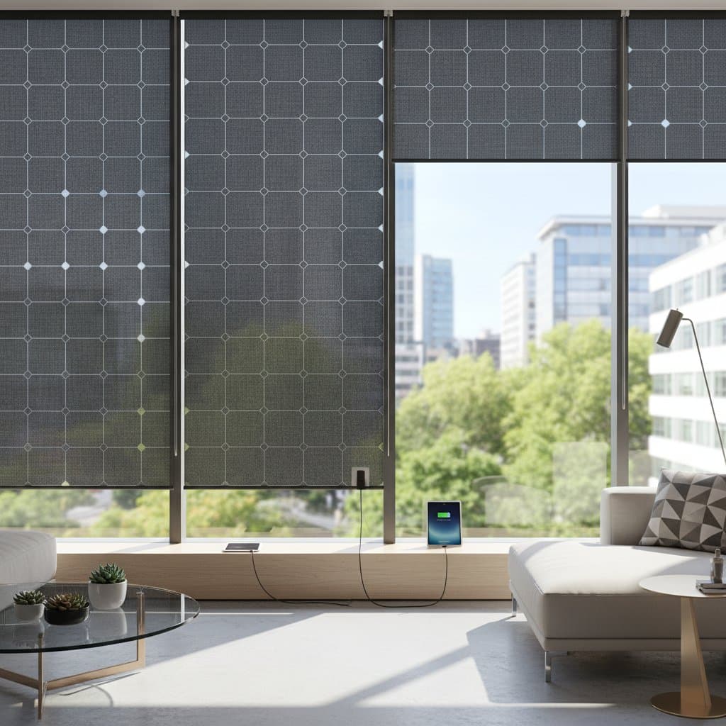 Featured image for Solar Shades Now Charge Phones Through Your Windows