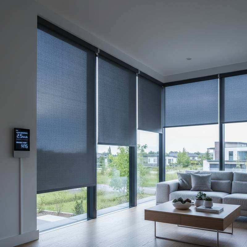 Featured image for Solar Shades Turn Sunlight Into Power and Savings