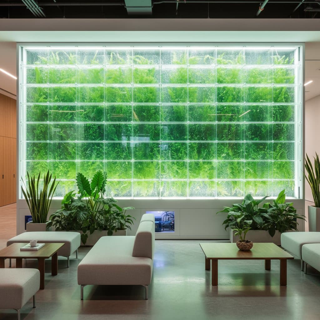 Featured image for Algae Walls Clean Indoor Air Like Trees Inside