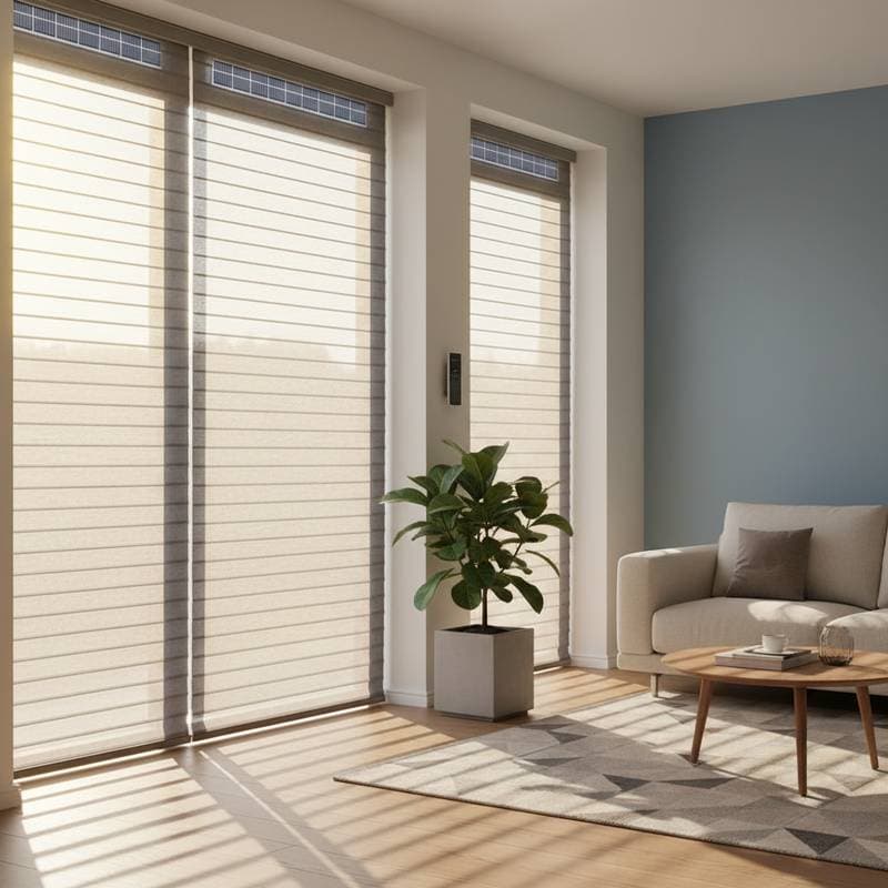 Image for Solar Blinds Power Themselves Using Only Sunlight