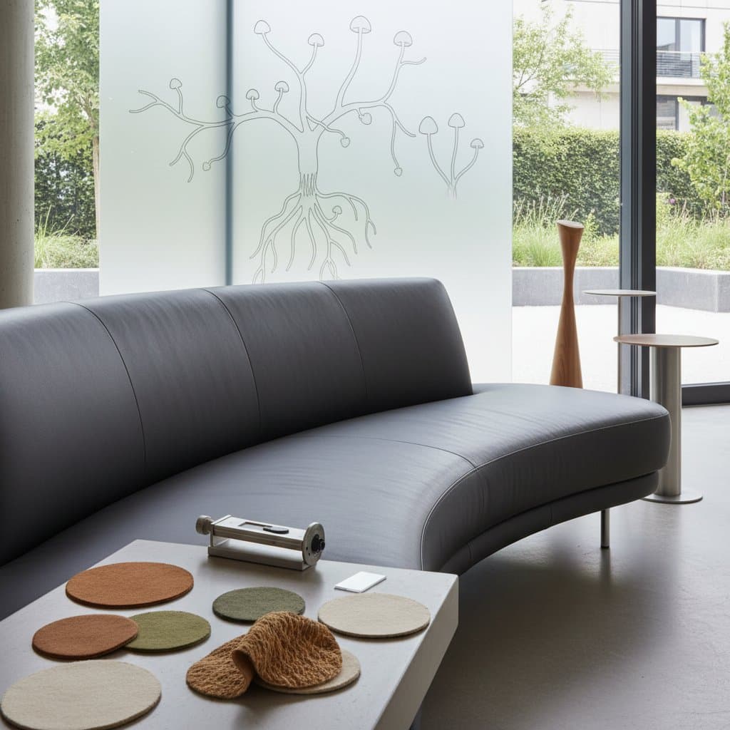 Image for Mycelium Upholstery Rivals Leather in Durability Tests