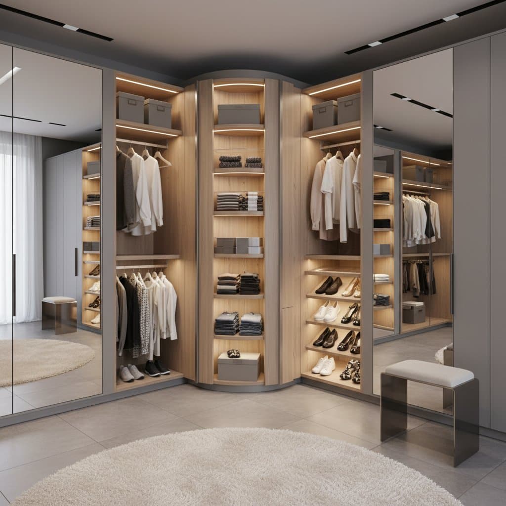 Image for Rotating Closets Turn Dead Corners Into Storage Gold