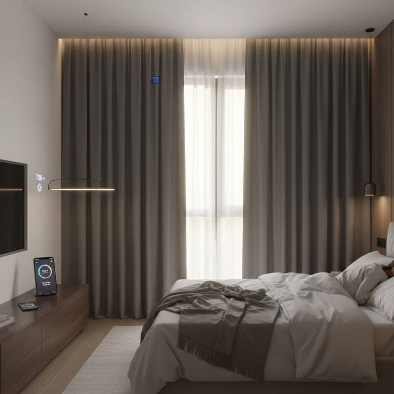 Image for Smart Blackout Curtains Sync With Your Sleep Cycle