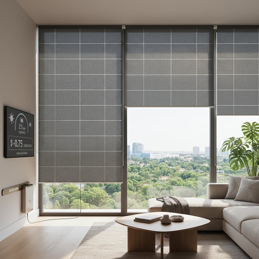 Image for Solar Shades Now Generate Power While Blocking Glare