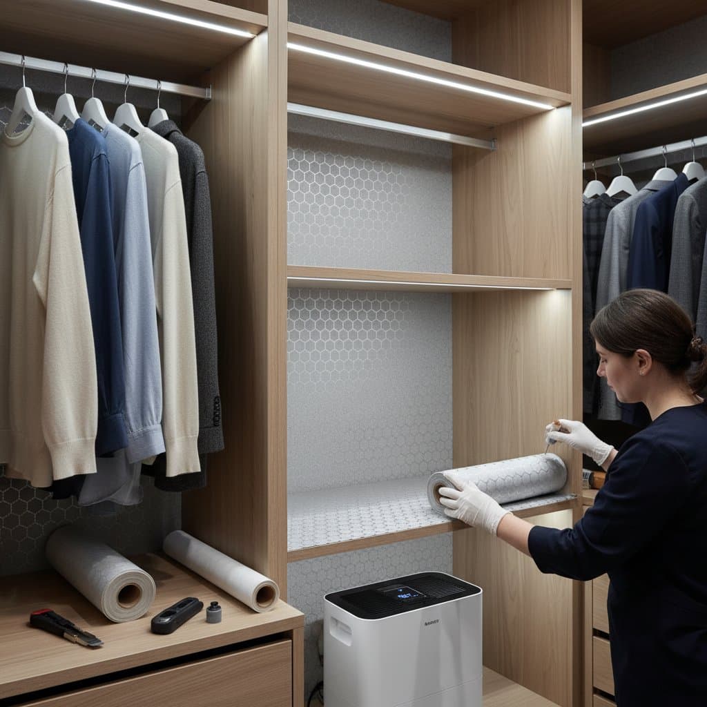 Image for Stop Closet Mold With Antimicrobial Linings
