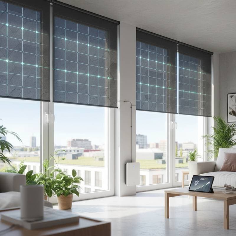 Image for Solar Shades Generate Power from Your Windows
