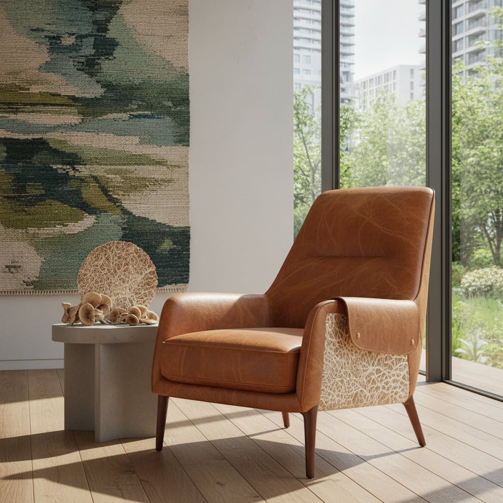 Image for Why Mushroom Leather Beats Traditional Upholstery