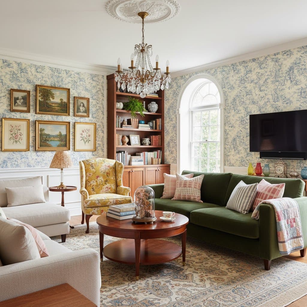 Featured image for Grandmillennial Style Brings Warmth Back to Homes