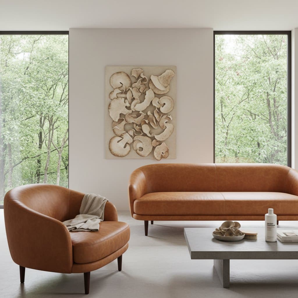 Image for Mushroom Leather Care: Vegan Upholstery That Lasts