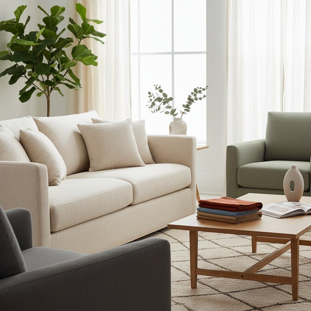 Image for Textured Linen Replaces Bouclé as Top Upholstery Choice