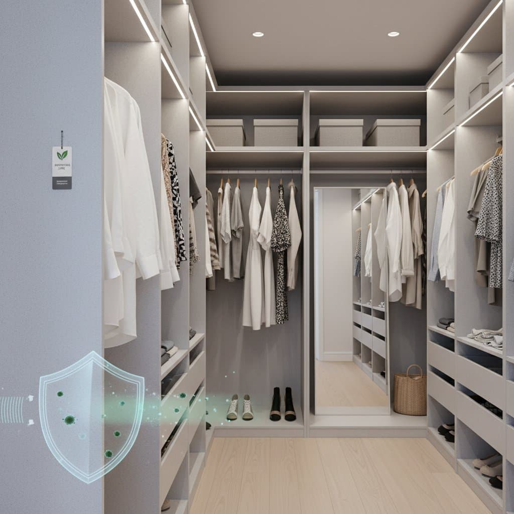 Image for Antimicrobial Linings Stop Closet Mold for Good