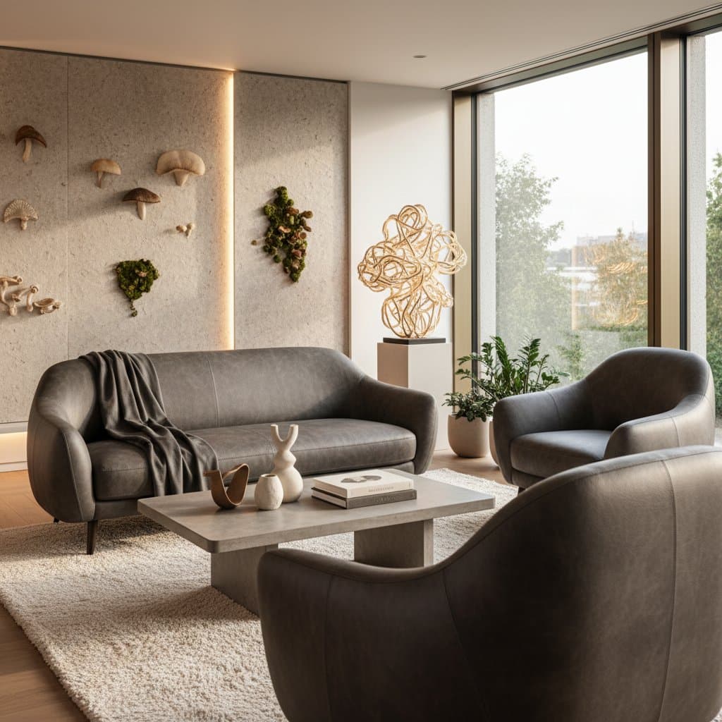 Image for Mushroom Leather Redefines Luxury Upholstery