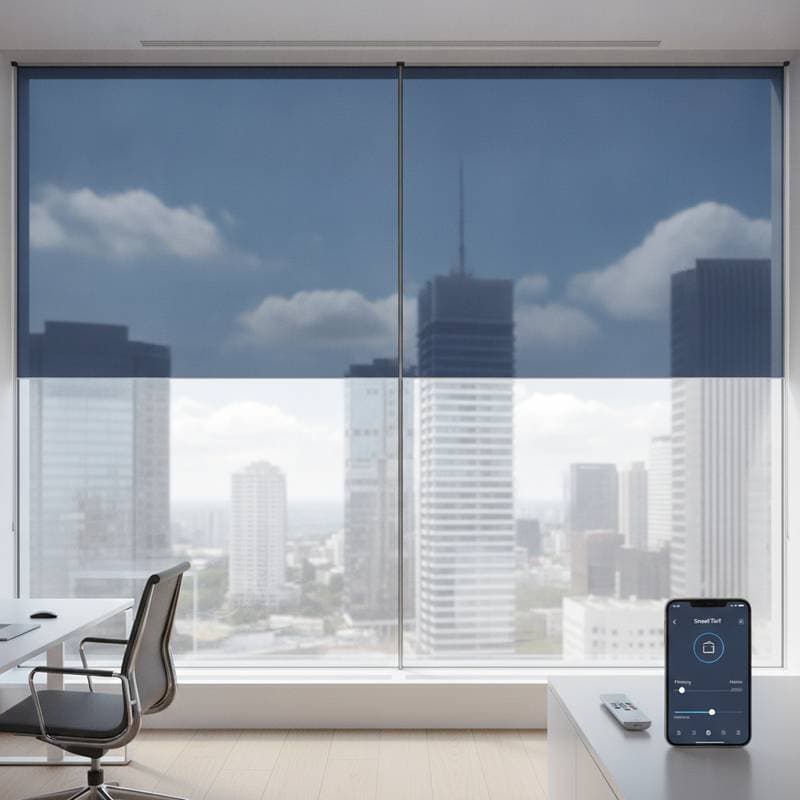 Image for Motorized Smart Film Cuts Glare Without the Dust