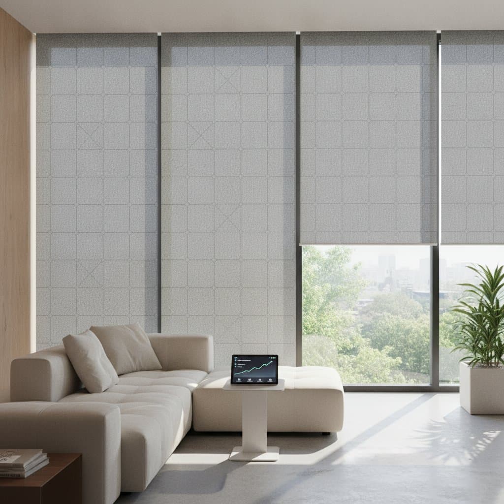 Image for Solar Shades That Generate Power While Blocking Heat