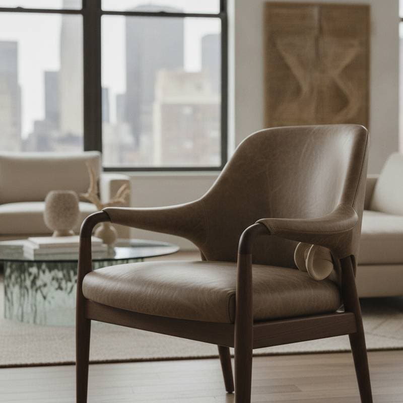 Image for Mushroom Leather Rivals Traditional in Luxury Furniture