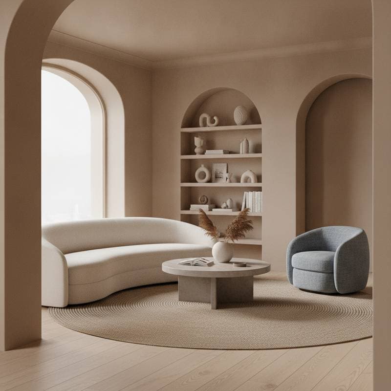 Image for Why Curves Make Rooms Feel Safer and Calmer Now