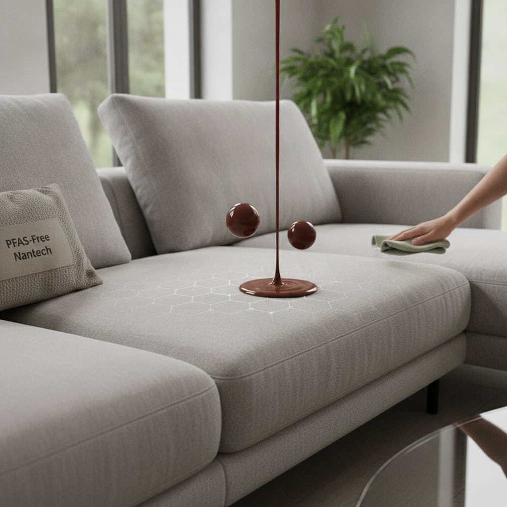 Image for Nanotech Upholstery Repels Stains Without Chemicals