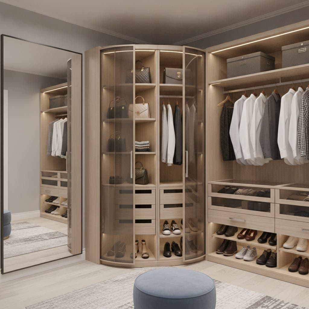 Image for Rotating Closets Turn Awkward Corners Into Storage Gold