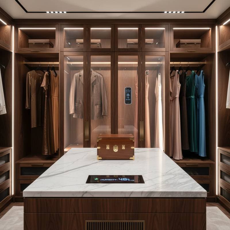Featured image for Smart Closets Keep Humidity at 45-55% for Luxury Items