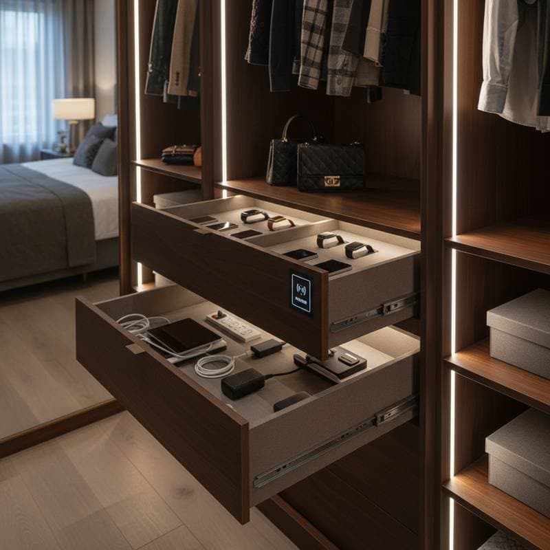 Featured image for Hidden Charging Drawers Turn Closets Into Power Hubs