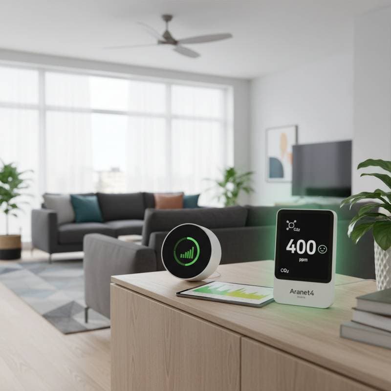 Featured image for CO2 Sensors Now Essential for Smart Home Health