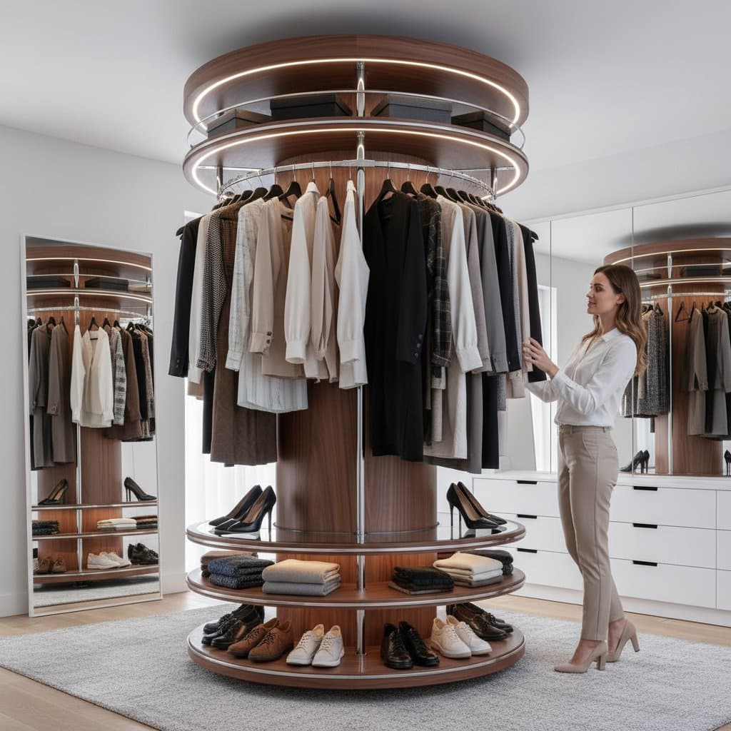 Featured image for Why Motorized Carousel Closets Beat Static Shelves