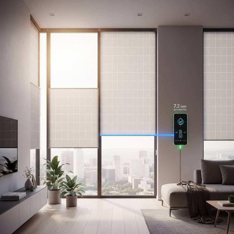 Featured image for Solar Window Shades Generate Power While Blocking Heat