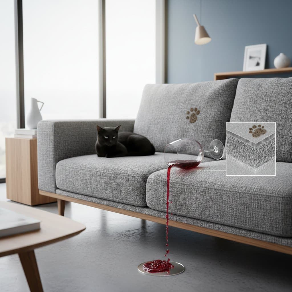 Featured image for Nanotech Sofas Repel Stains Without Chemicals