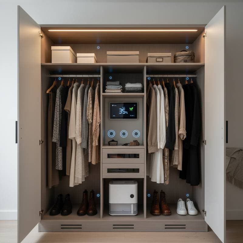 Smart Humidity Control Stops Closet Mold Before It Starts