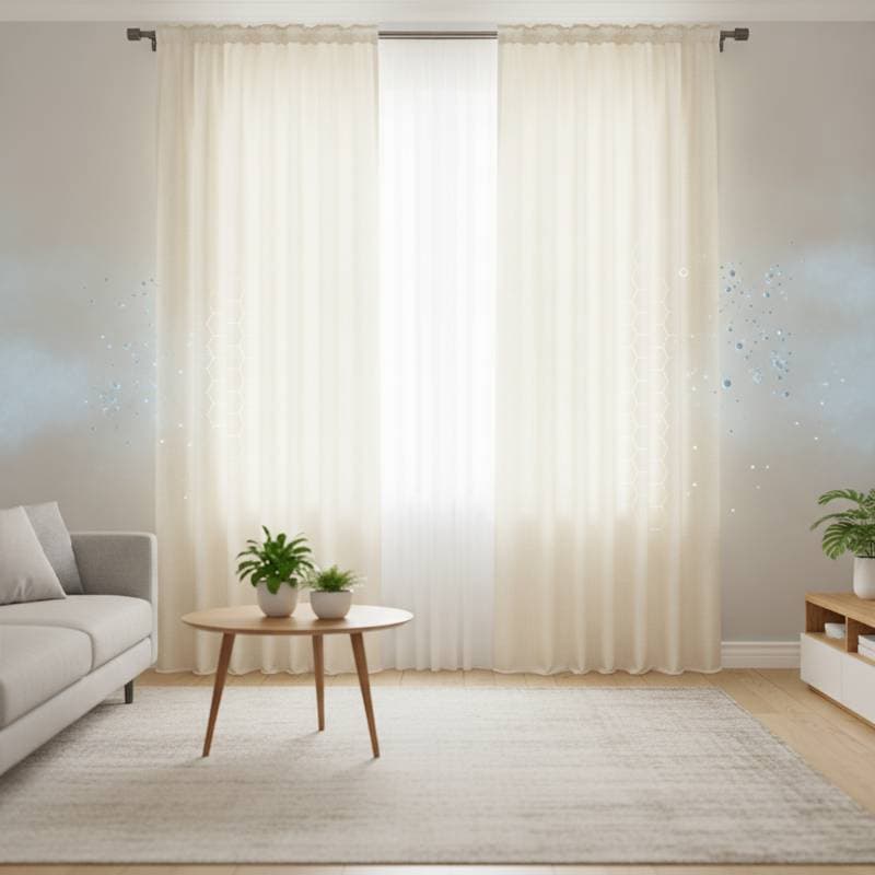 Air-Purifying Curtains Clean Your Home Using Light